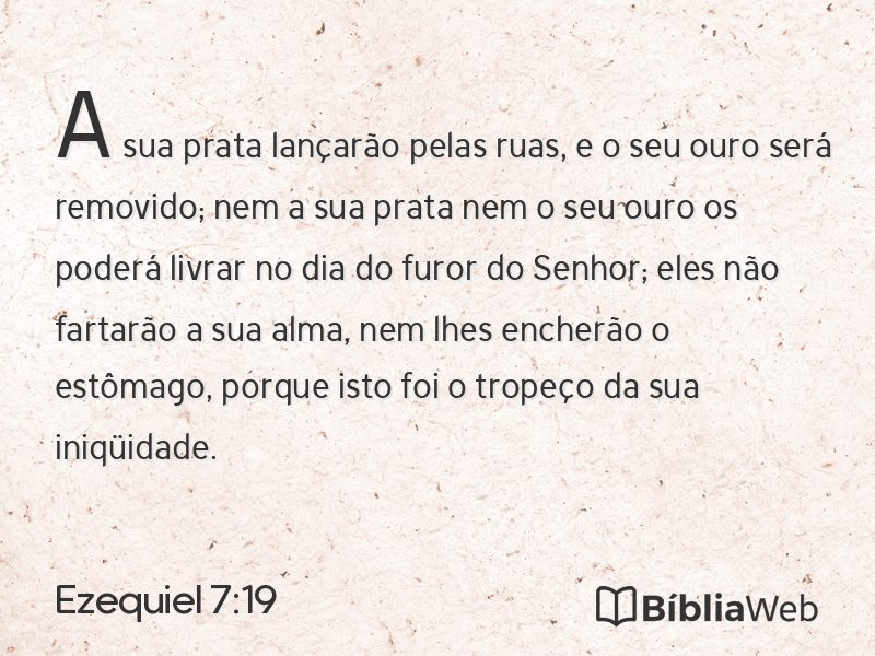 Ezequiel 7:19 em imagem para compartilhar