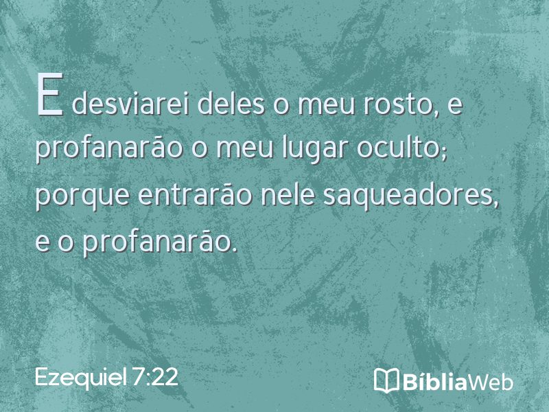 Ezequiel 7:22 em imagem para compartilhar