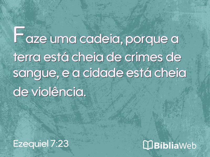 Ezequiel 7:23 em imagem para compartilhar