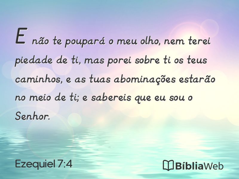 Ezequiel 7:4 em imagem para compartilhar