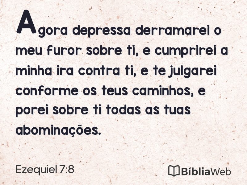 Ezequiel 7:8 em imagem para compartilhar