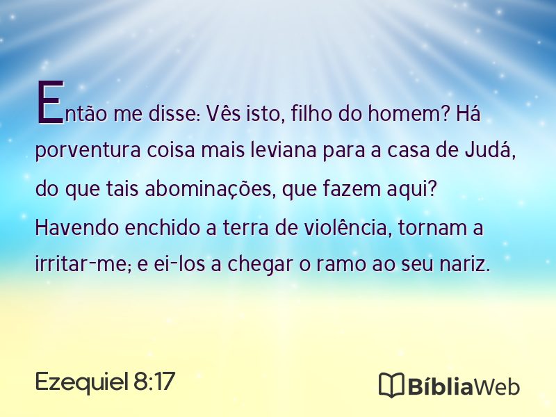 Ezequiel 8:17 em imagem para compartilhar