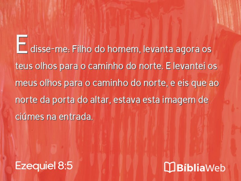 Ezequiel 8:5 em imagem para compartilhar