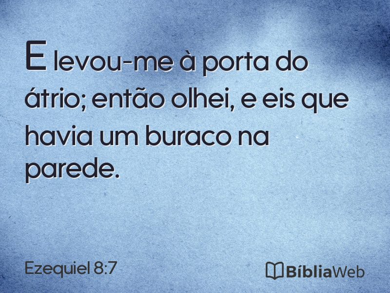 Ezequiel 8:7 em imagem para compartilhar