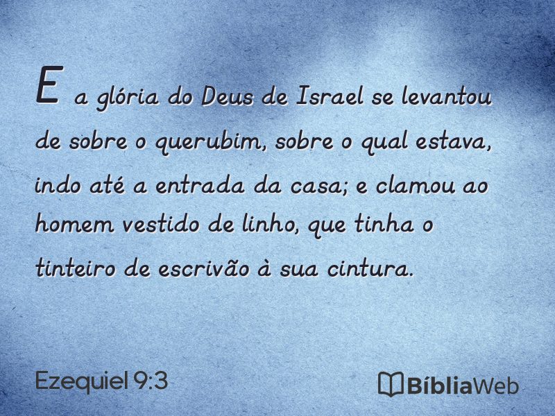 Ezequiel 9:3 em imagem para compartilhar