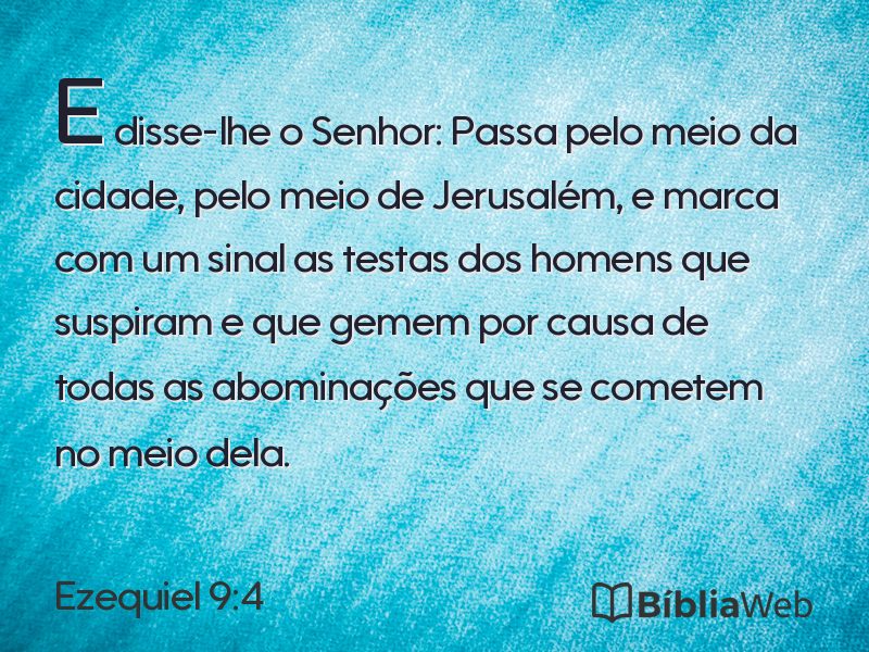 Ezequiel 9:4 em imagem para compartilhar