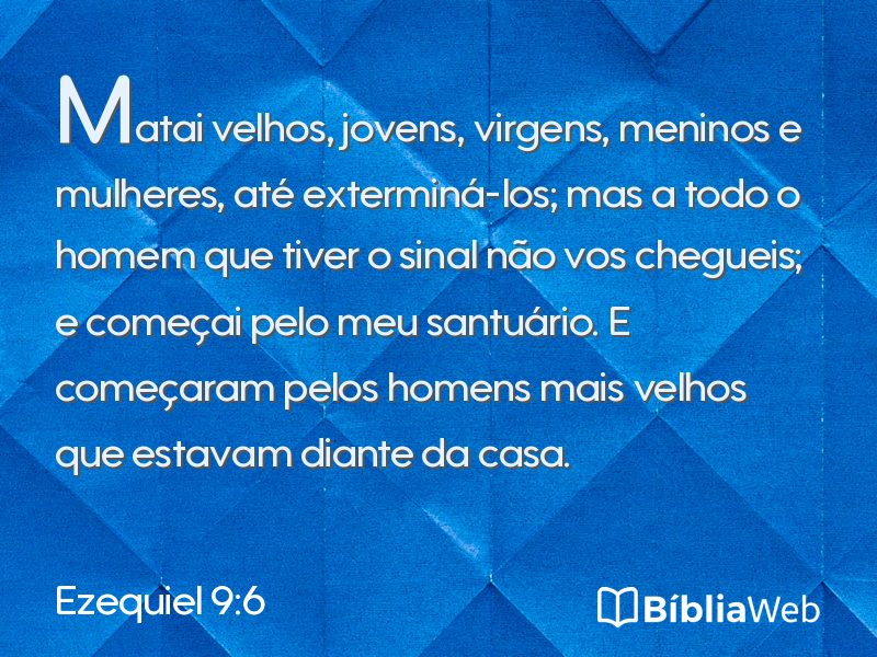 Ezequiel 9:6 em imagem para compartilhar
