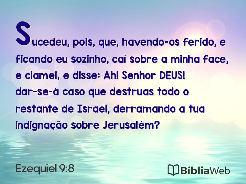 Ezequiel 9:8 em imagem para compartilhar