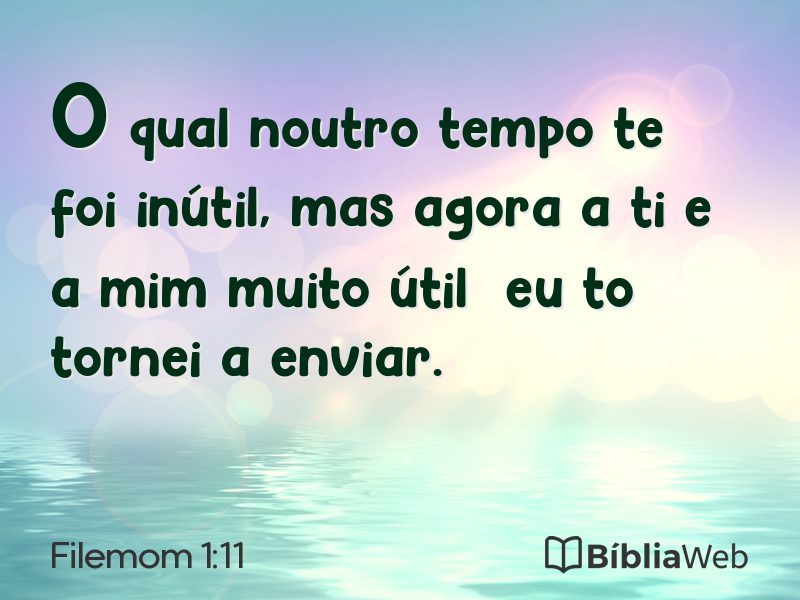Filemom 1:11 em imagem para compartilhar