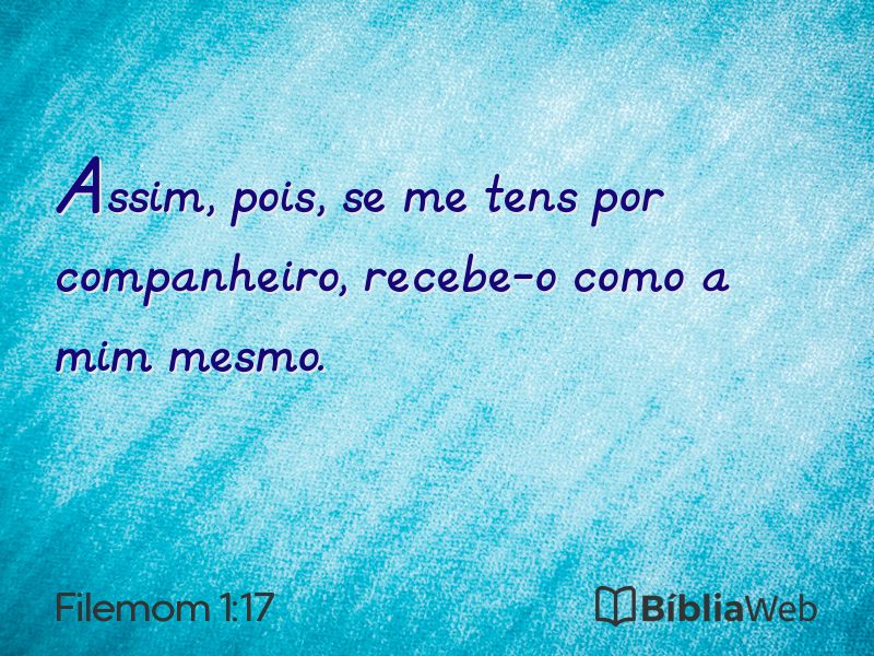 Filemom 1:17 em imagem para compartilhar