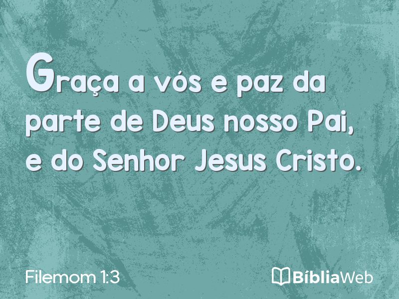 Filemom 1:3 em imagem para compartilhar