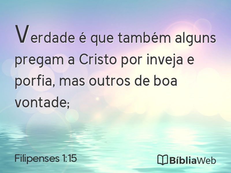 Filipenses 1:15 em imagem para compartilhar