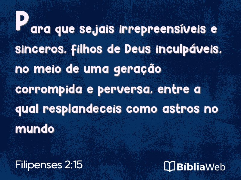 Filipenses 2:15 em imagem para compartilhar