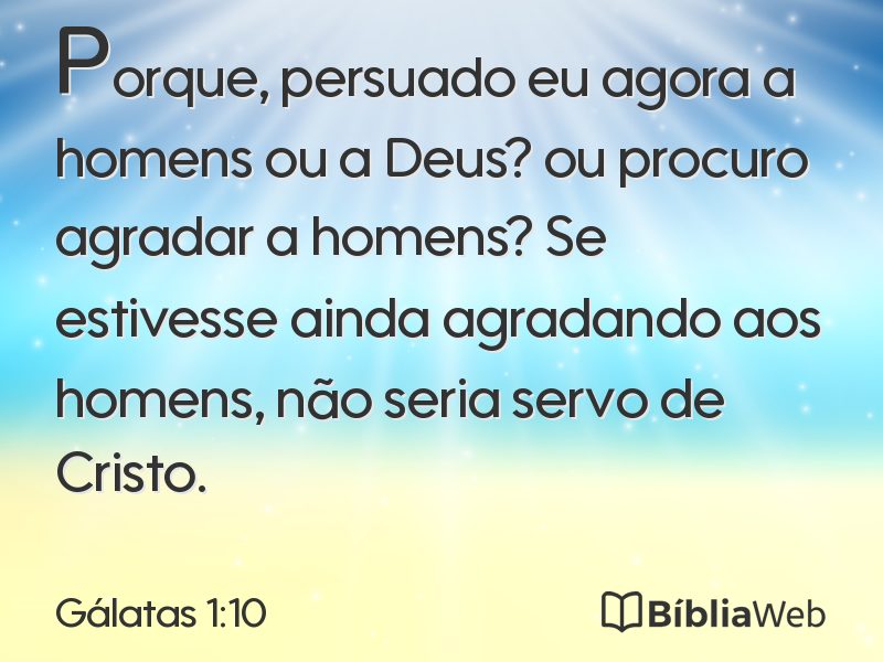 Gálatas 1:10 em imagem para compartilhar
