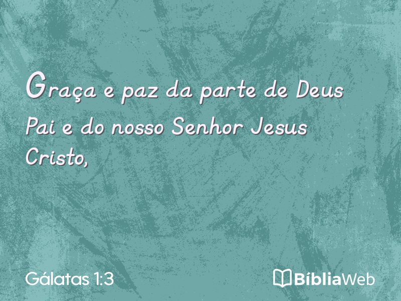 Gálatas 1:3 em imagem para compartilhar