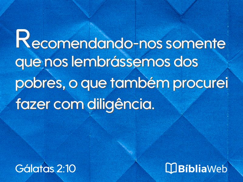 Gálatas 2:10 em imagem para compartilhar