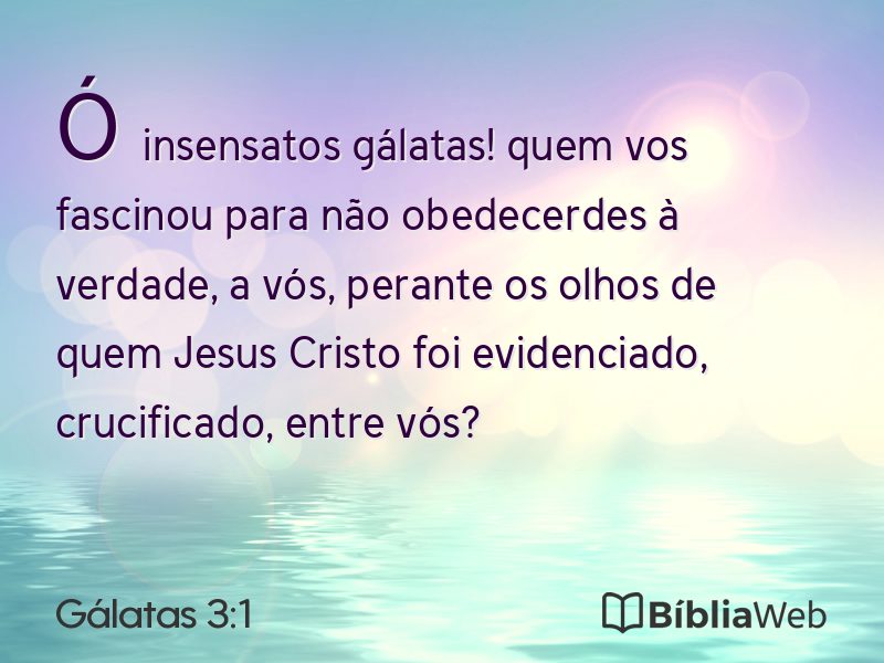 Gálatas 3:1 em imagem para compartilhar