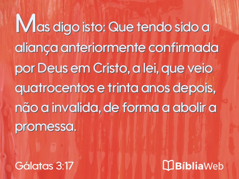 Gálatas 3:17 em imagem para compartilhar