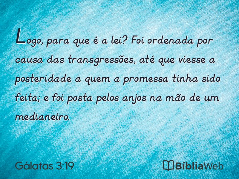 Gálatas 3:19 em imagem para compartilhar