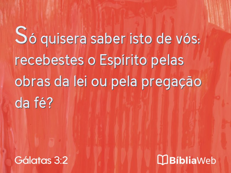 Gálatas 3:2 em imagem para compartilhar
