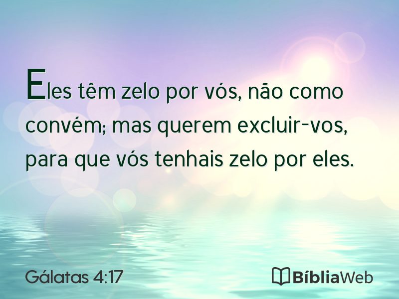 Gálatas 4:17 em imagem para compartilhar