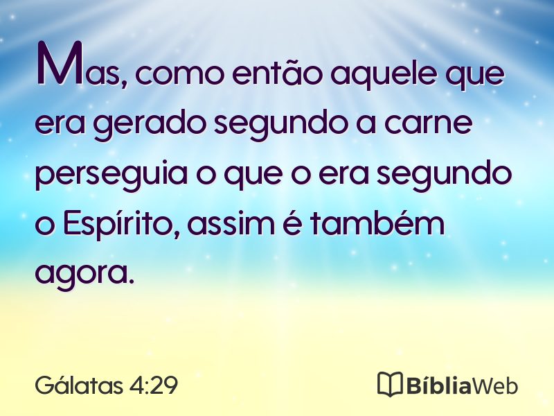 Gálatas 4:29 em imagem para compartilhar