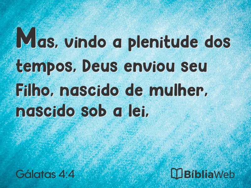 Gálatas 4:4 em imagem para compartilhar