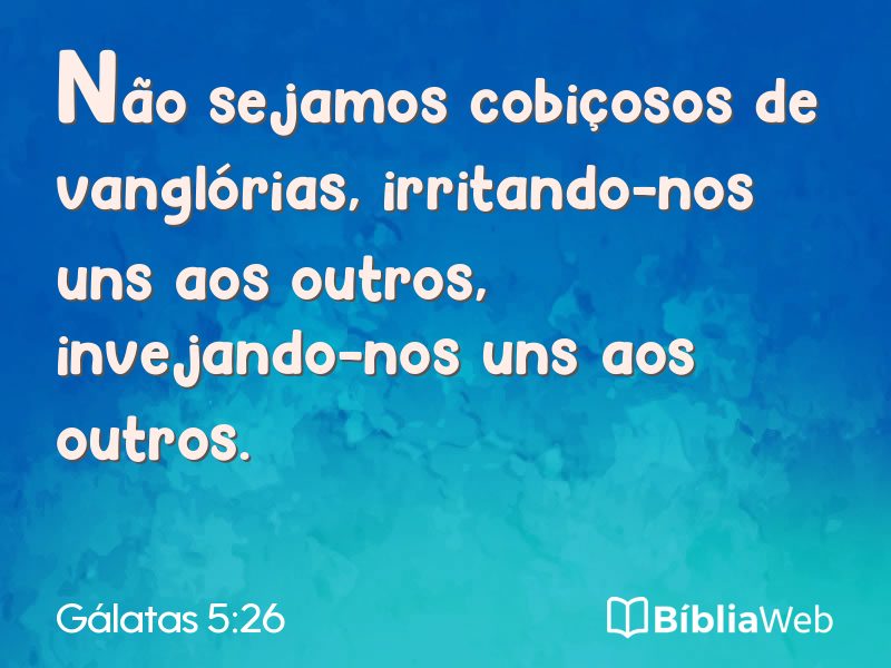 Gálatas 5:26 em imagem para compartilhar