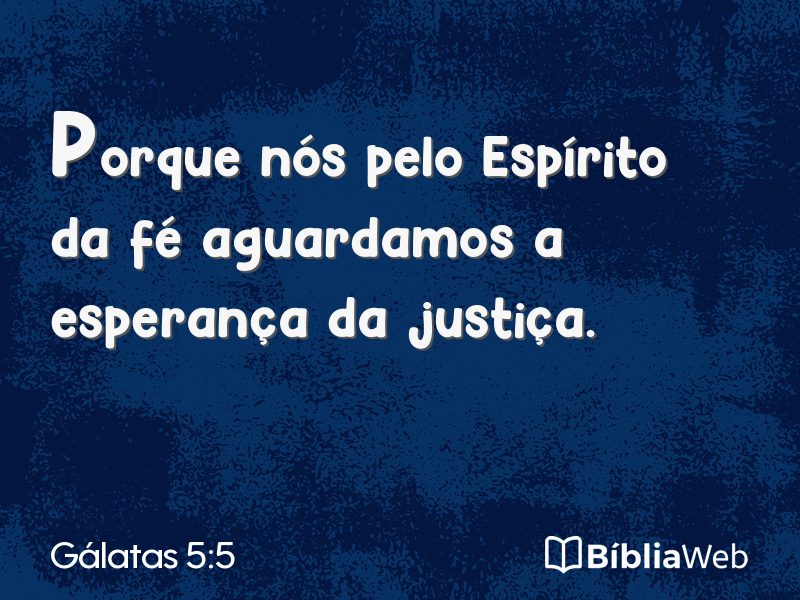 Gálatas 5:5 em imagem para compartilhar