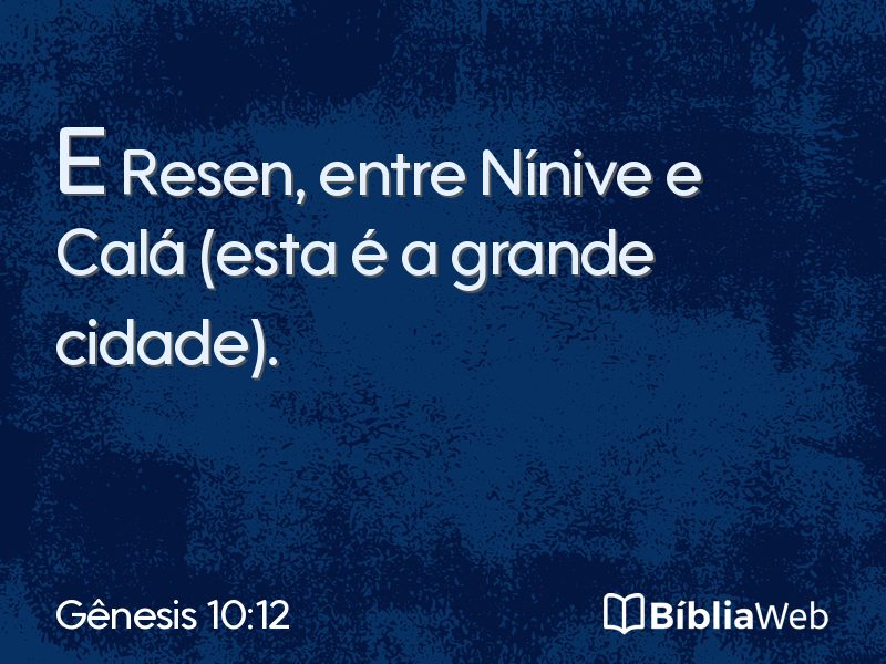 Gênesis 10:12 em imagem para compartilhar