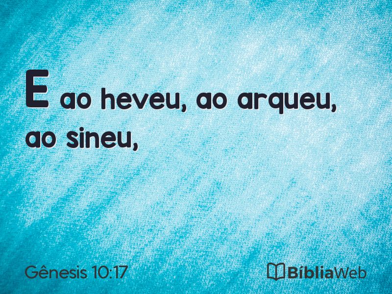 Gênesis 10:17 em imagem para compartilhar