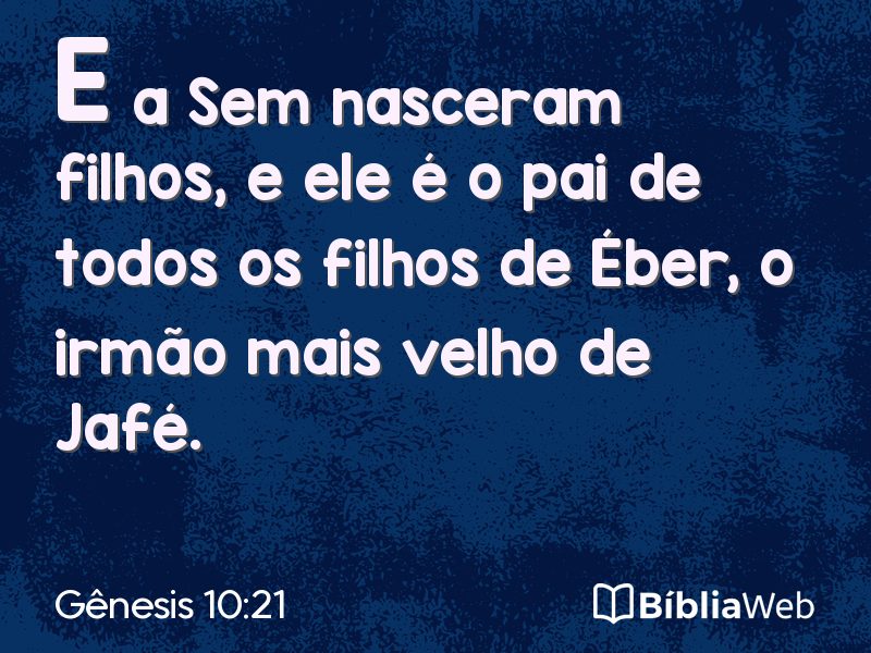 Gênesis 10:21 em imagem para compartilhar