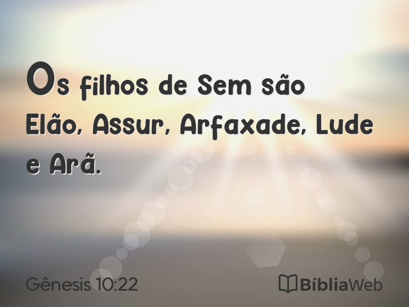 Gênesis 10:22 em imagem para compartilhar