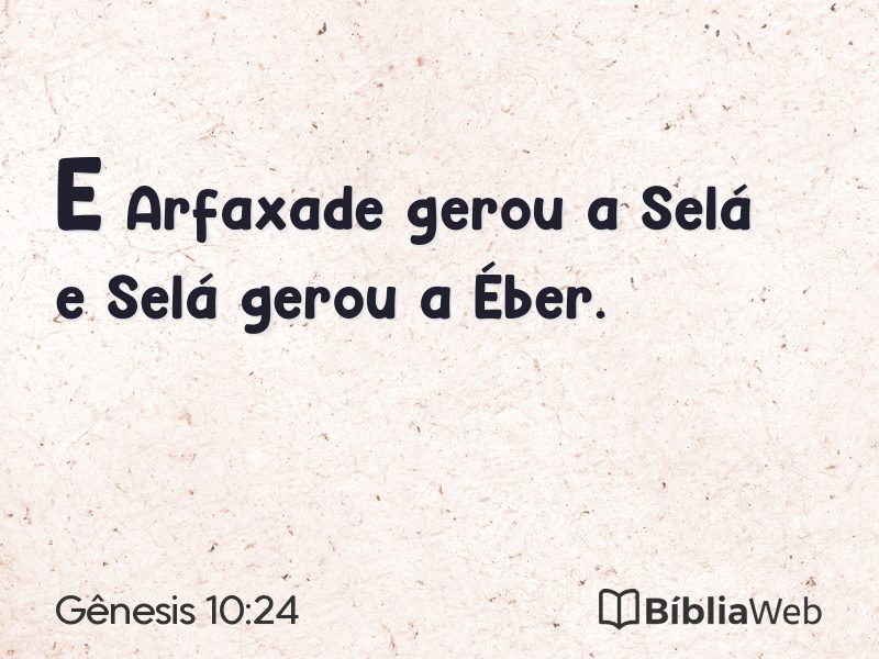 Gênesis 10:24 em imagem para compartilhar