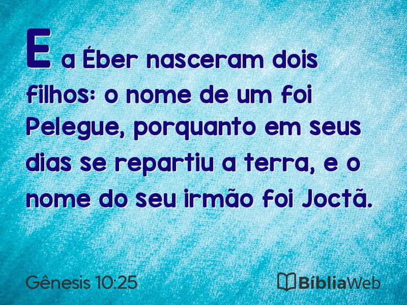 Gênesis 10:25 em imagem para compartilhar