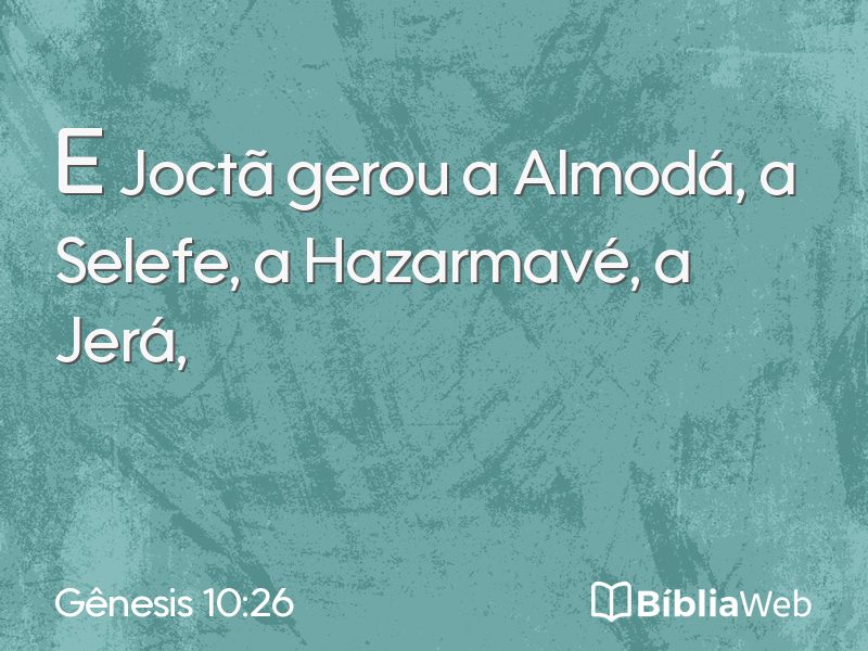 Gênesis 10:26 em imagem para compartilhar