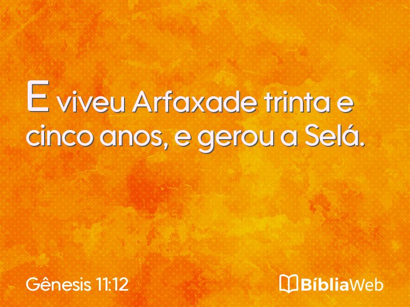 Gênesis 11:12 em imagem para compartilhar