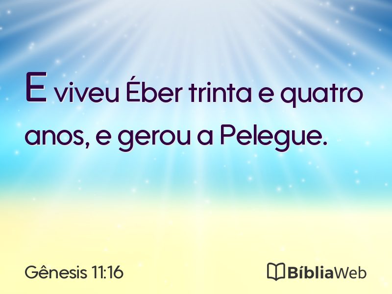 Gênesis 11:16 em imagem para compartilhar
