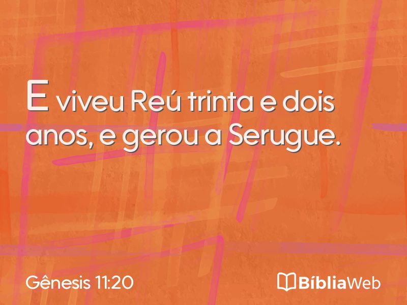 Gênesis 11:20 em imagem para compartilhar