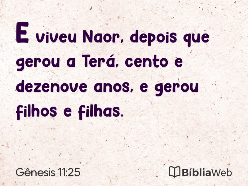 Gênesis 11:25 em imagem para compartilhar