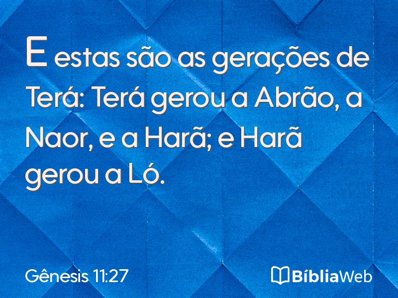 Gênesis 11:27 em imagem para compartilhar