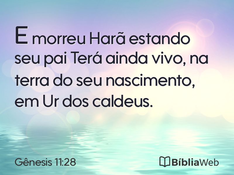 Gênesis 11:28 em imagem para compartilhar