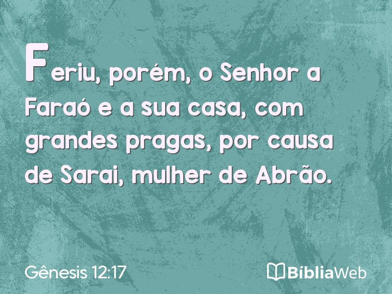 Gênesis 12:17 em imagem para compartilhar
