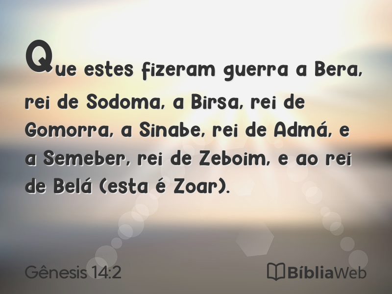 Gênesis 14:2 em imagem para compartilhar