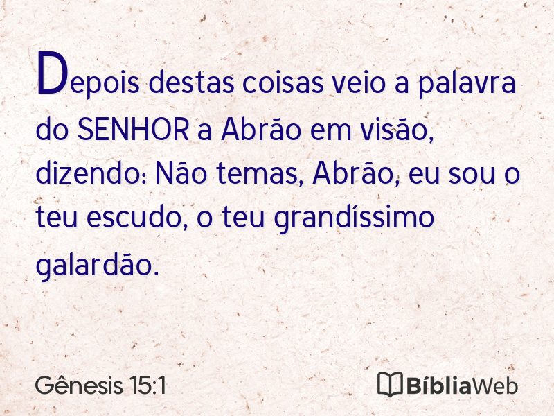 Gênesis 15:1 em imagem para compartilhar