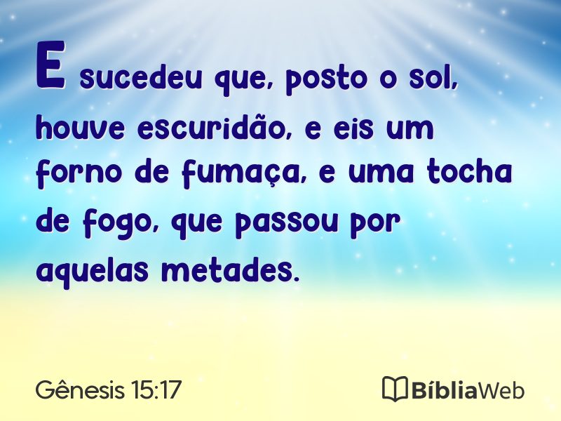 Gênesis 15:17 em imagem para compartilhar