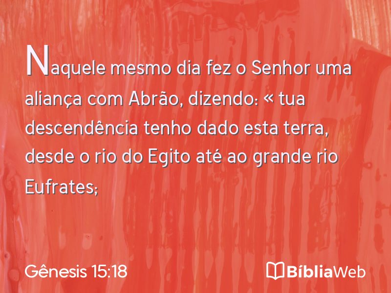Gênesis 15:18 em imagem para compartilhar