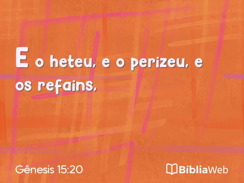 Gênesis 15:20 em imagem para compartilhar