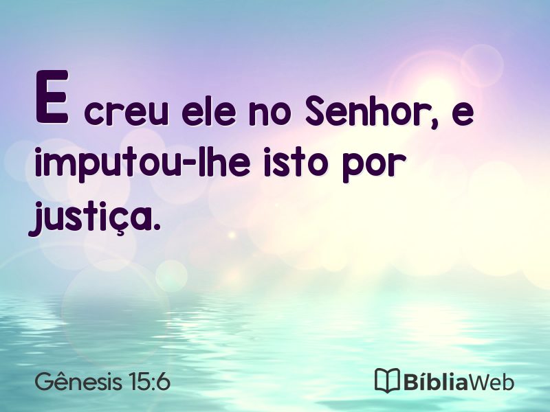 Gênesis 15:6 em imagem para compartilhar