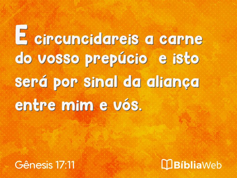 Gênesis 17:11 em imagem para compartilhar